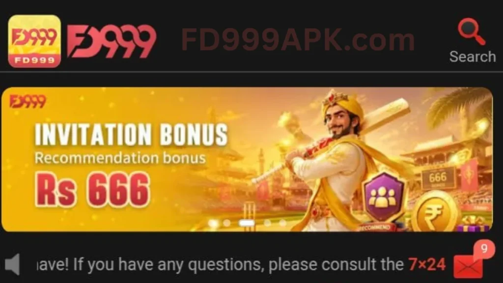 FD999 Game App invitational bonuses of game